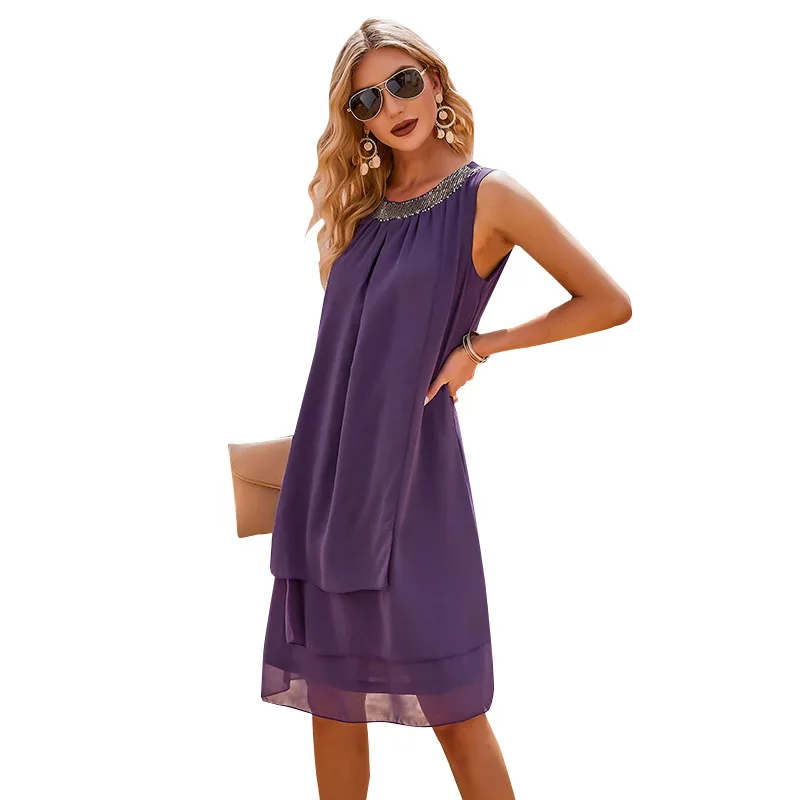 2021 new hot style summer women's pure color loose chiffon Plus Size Dress Casual Dress
2021 new hot style summer women's pure color loose chiffon Plus Size Dress Casual Dress