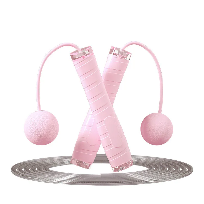 High quality non slip silicone handle adjustable rope length skipping PVC cordless jumping rope, Pink+black+blue
High quality non slip silicone handle adjustable rope length skipping PVC cordless jumping rope, Pink+black+blue