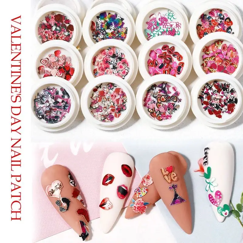 New Arrival Wood Pulp Valentine's Day Eyes Rose Lip Heart Slices Valentines Nail Glitter, Picture
New Arrival Wood Pulp Valentine's Day Eyes Rose Lip Heart Slices Valentines Nail Glitter, Picture