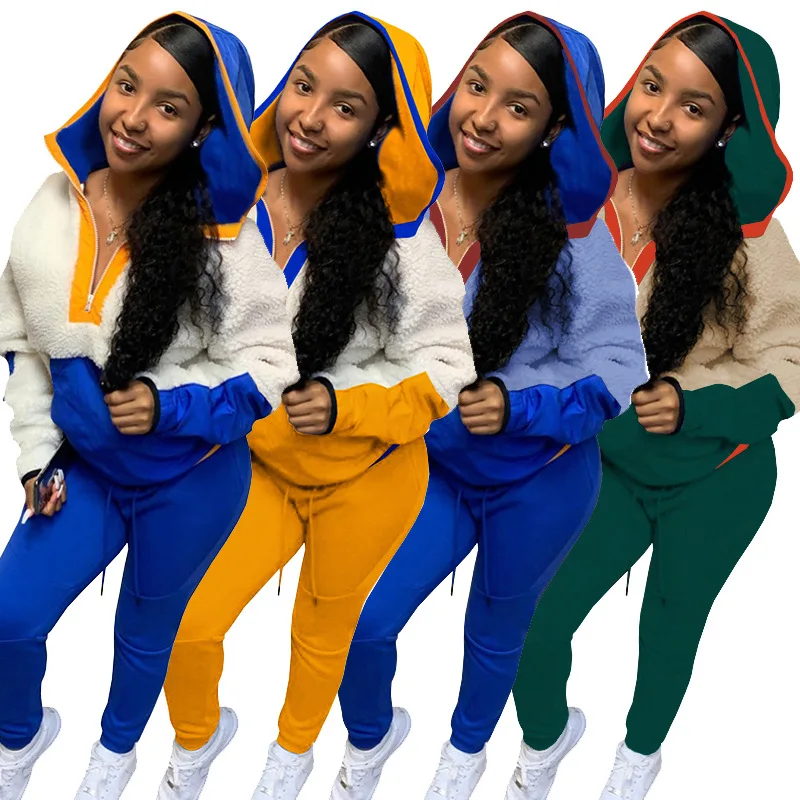 New arrivals fashion Fall and Winter Color mixing Two Pieces Set Outerwear Tracksuit Women Clothing Sportswear, Whiteblue,whiteyellow,blackish green+light yellow,dark blue+light blue
New arrivals fashion Fall and Winter Color mixing Two Pieces Set Outerwear Tracksuit Women Clothing Sportswear, Whiteblue,whiteyellow,blackish green+light yellow,dark blue+light blue