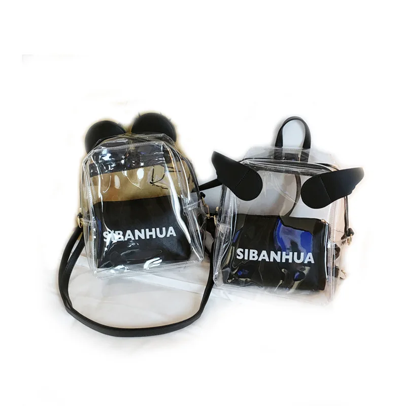 Transparent School bag 2021 Korean Fashion Leisure Travel PVC Jelly Backpack Beach Waterproof Plastic Backpack, 4 colors
Transparent School bag 2021 Korean Fashion Leisure Travel PVC Jelly Backpack Beach Waterproof Plastic Backpack, 4 colors