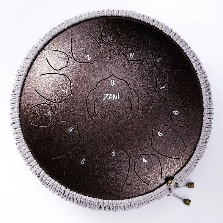 Handpan Percussion Meditation Drum Carbon Steel Tongue Steel 15 Note Ethereal Drum Stainless Steel Support OEM CN;GUA
Handpan Percussion Meditation Drum Carbon Steel Tongue Steel 15 Note Ethereal Drum Stainless Steel Support OEM CN;GUA