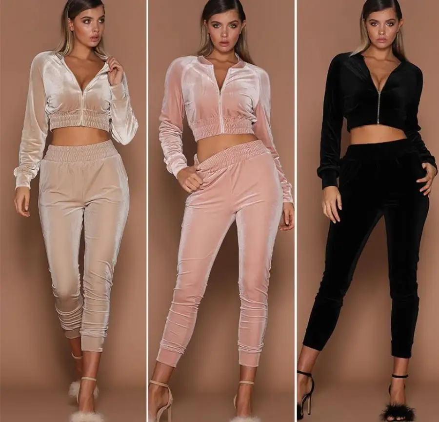 fall 2021 women clothes New velvet casual suit hoodie two-piece zipper crop suit women clothing two pieces sets, As picture
fall 2021 women clothes New velvet casual suit hoodie two-piece zipper crop suit women clothing two pieces sets, As picture