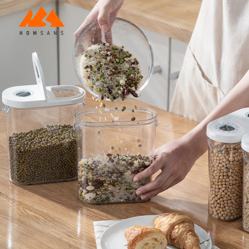 Food Grade Kitchen Pantry Box Organization clear Airtight Cereal Dispensers Plastic Storage Food Container with Improved Lid, Transparent
Food Grade Kitchen Pantry Box Organization clear Airtight Cereal Dispensers Plastic Storage Food Container with Improved Lid, Transparent