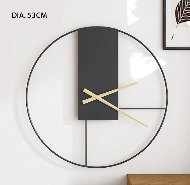 Nordic modern minimalist light luxury personality art creative living room hanging home decoration wall clock
Nordic modern minimalist light luxury personality art creative living room hanging home decoration wall clock