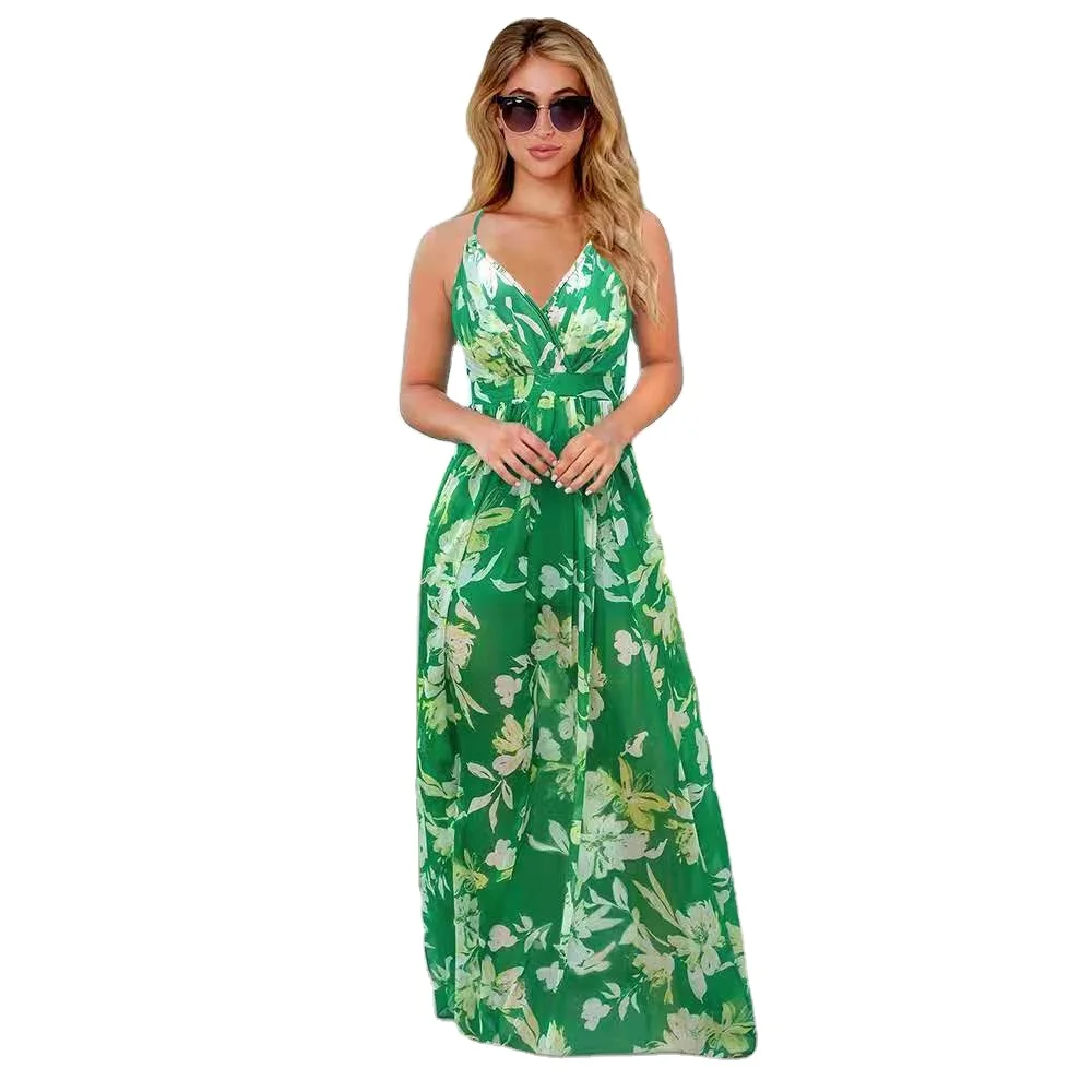 2021 European and American spring and summer new dresses, Bohemian floral sling dress, plus size women's dress
2021 European and American spring and summer new dresses, Bohemian floral sling dress, plus size women's dress
