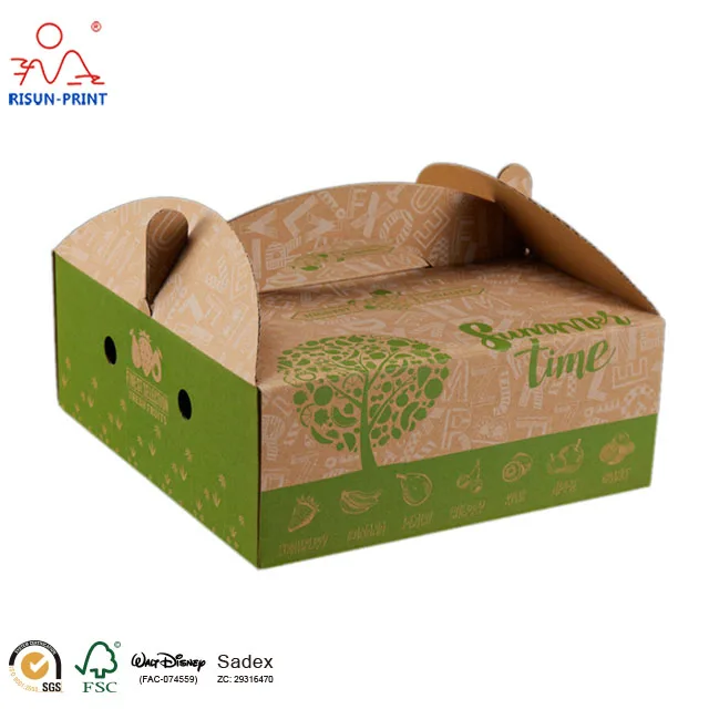custom printed fruit cardboard banana kiwi packaging cartons box
