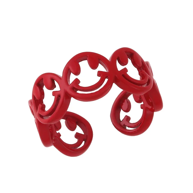 Cheap Price Personality Cute Index Finger Girl Open Size Brass Candy Color Hollow Smiley Ring Jewelry For Women Wholesale
Cheap Price Personality Cute Index Finger Girl Open Size Brass Candy Color Hollow Smiley Ring Jewelry For Women Wholesale