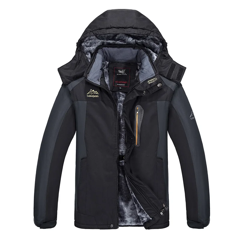 2019 новейший дизайн уличная шерстяная Военная спортивная куртка на заказ зимняя теплая дышащая водонепроницаемая бархатная мужская куртка