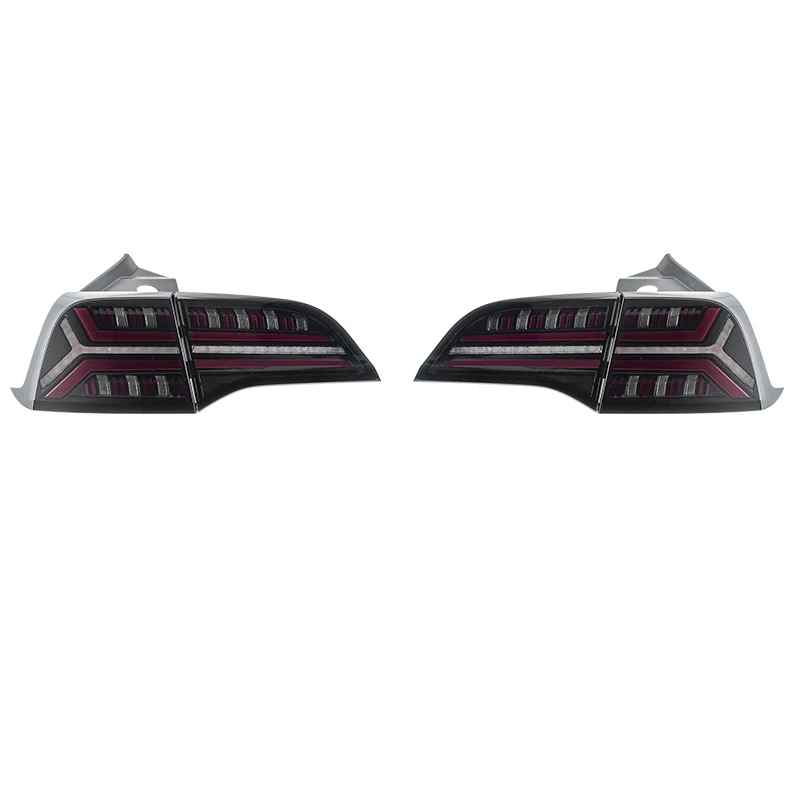 Car Styling Tail Lamp for Tesla Model 3 Tail Lights for Model Y LED Tail Light Rear Lamp LED DRL+Brake+Park Stop Lamp, Red
Car Styling Tail Lamp for Tesla Model 3 Tail Lights for Model Y LED Tail Light Rear Lamp LED DRL+Brake+Park Stop Lamp, Red