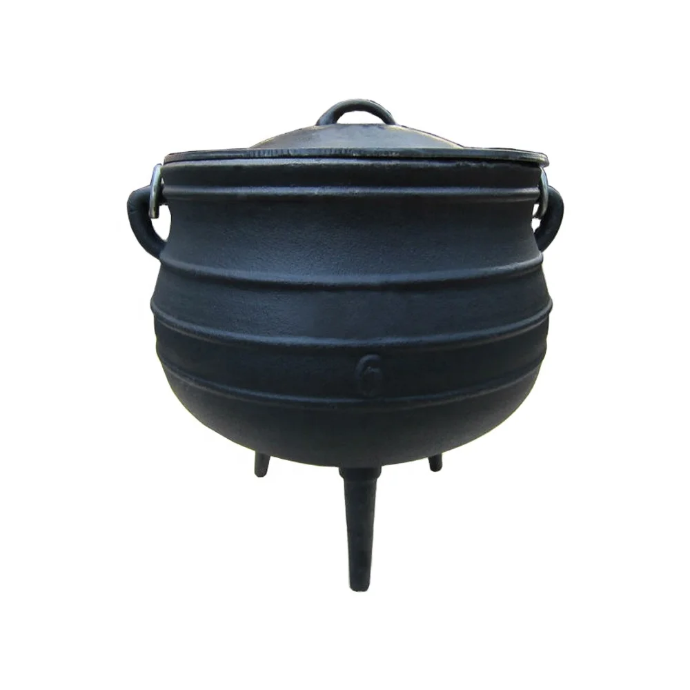 Custom Big Cooking Pot Cast Iron Steam Cooking Potjie Pot