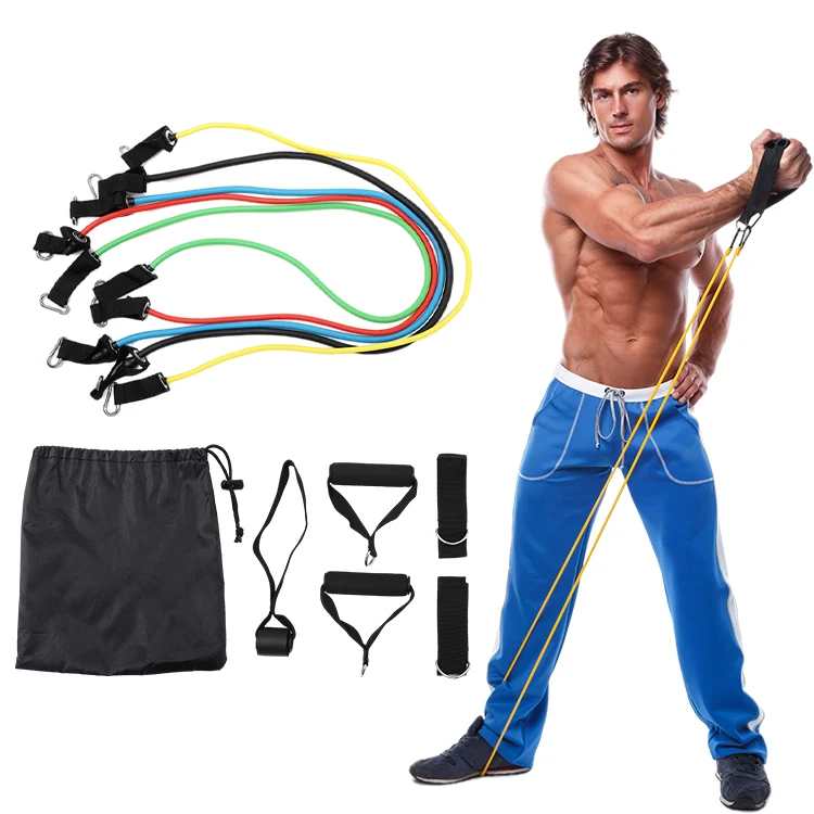 Workout Training Tubes Exercise 11 Pcs Resistance Bands, Body Building Accessories Heavy Duty Resistance Band Set, Yellow, red, blue, green,black
Workout Training Tubes Exercise 11 Pcs Resistance Bands, Body Building Accessories Heavy Duty Resistance Band Set, Yellow, red, blue, green,black