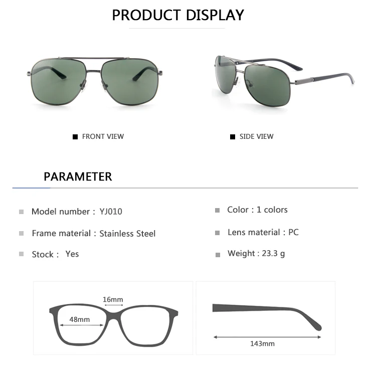 EUGENIA 2020 Newest Custom Designer Gafas De Sol Hombre Stainless Steel Men Sunglasses