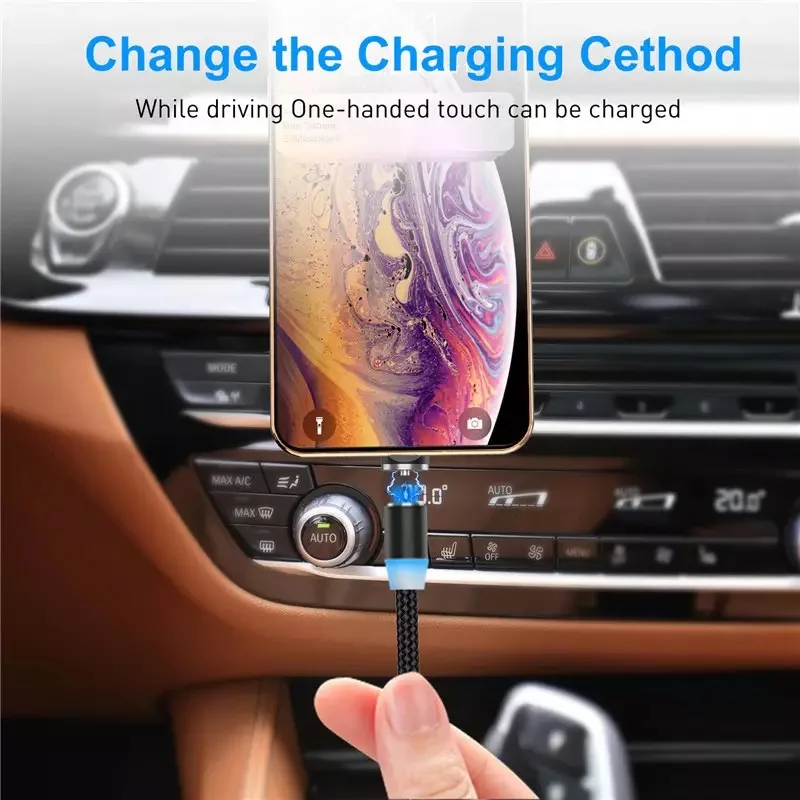 AP-K 1m 2.4A quick charge 3 in 1 magnetic charging cable - ANKUX.COM