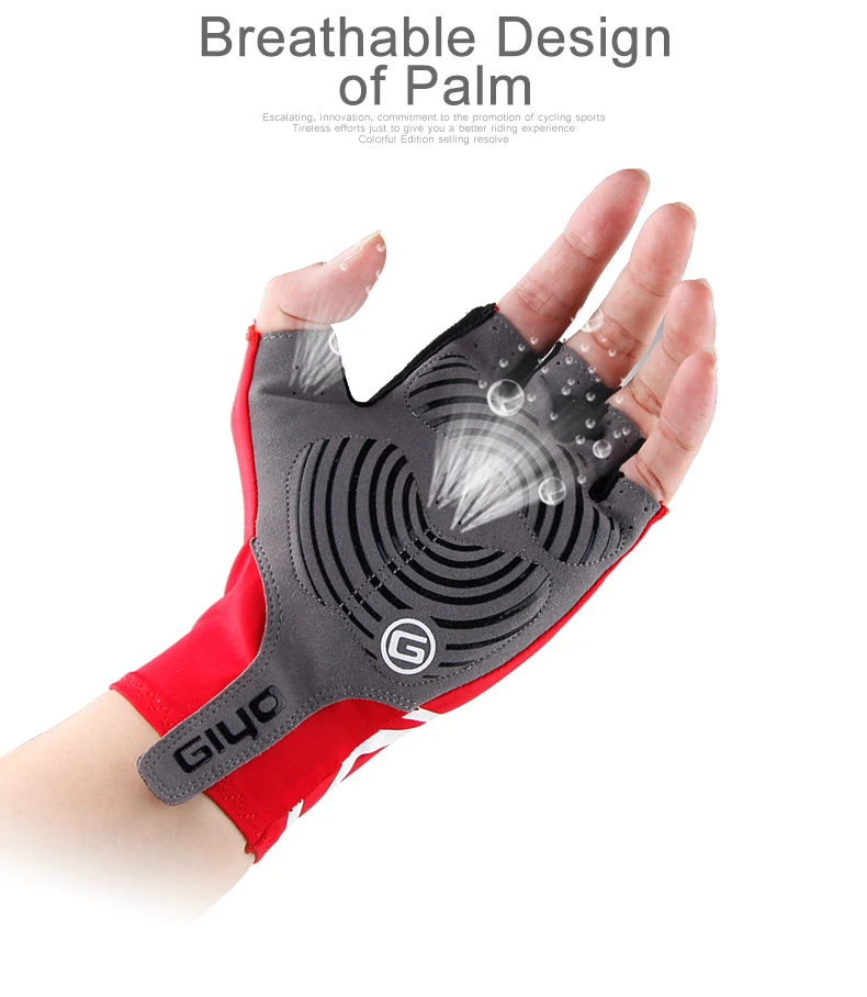 Hand Gloves For Cycling Half Finger Gel Wholesale Bike Racing Gloves For Riding