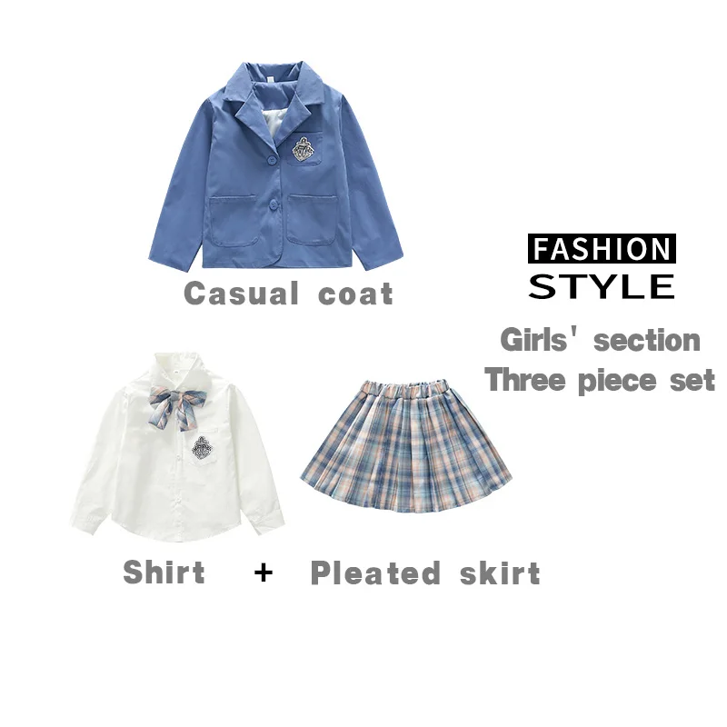 Girls' Uniform suit hot sale children's clothes dress three piece set kids clothing new bluey clothes casual coordinates, Blue pink green
Girls' Uniform suit hot sale children's clothes dress three piece set kids clothing new bluey clothes casual coordinates, Blue pink green