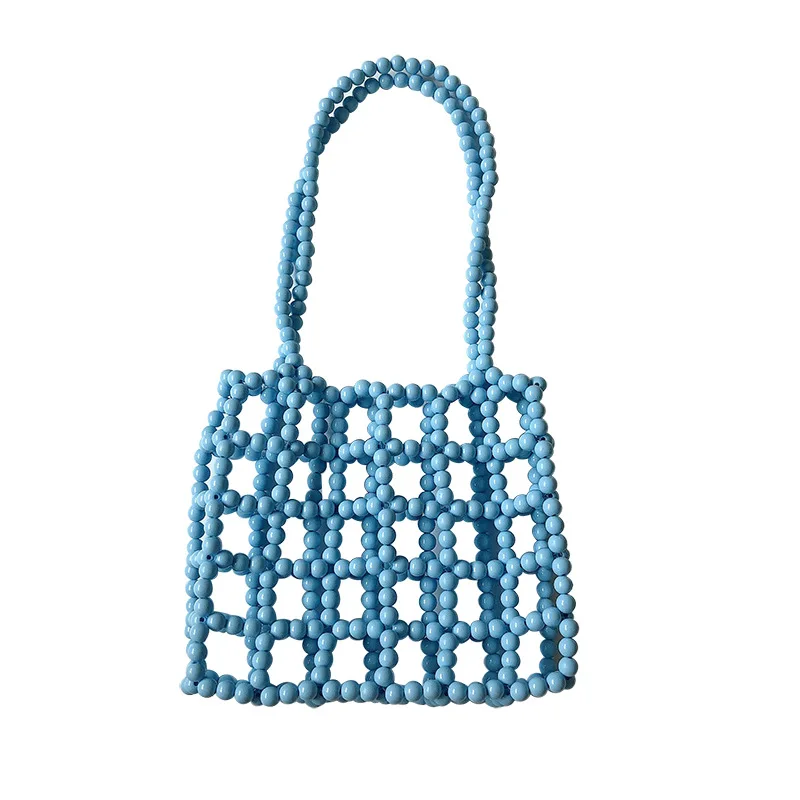 Handmade beaded bag with colored acrylic beads in hand-held imitation pearl bag with vintage hollow shoulder bag for women
Handmade beaded bag with colored acrylic beads in hand-held imitation pearl bag with vintage hollow shoulder bag for women