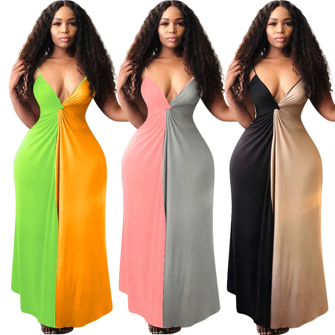 New Fashion European and American Women's Clothing Hot Sale Sexy Two-color Suspender Dress, Picture color
New Fashion European and American Women's Clothing Hot Sale Sexy Two-color Suspender Dress, Picture color