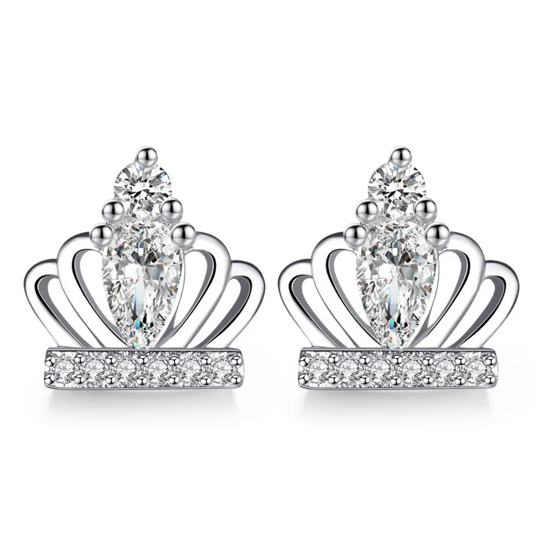 Fashion Silver S 925 earrings Princess Crown Stud Earrings Ear jewelry wholesale For women
Fashion Silver S 925 earrings Princess Crown Stud Earrings Ear jewelry wholesale For women