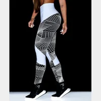 

Hot sale printed scrunch butt sports pants high waist gym wear women legging