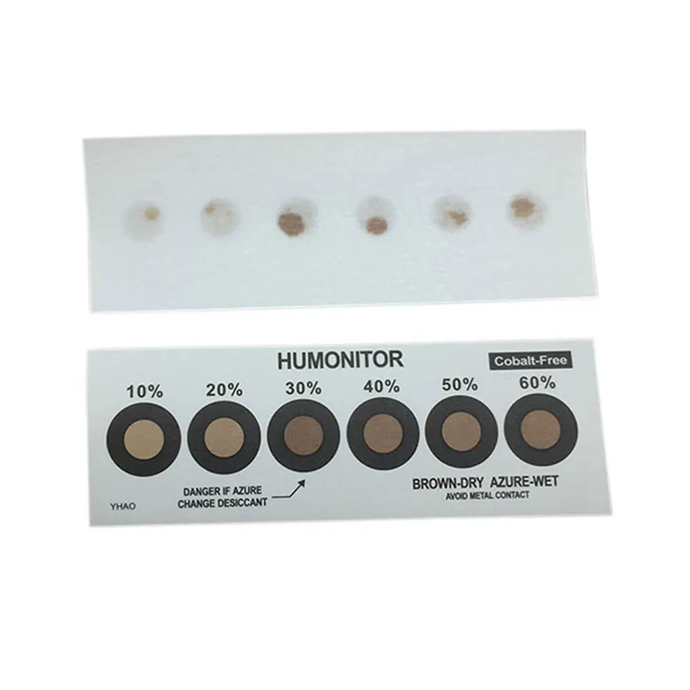 6pots humidity indicator card rh10%-60% moisture