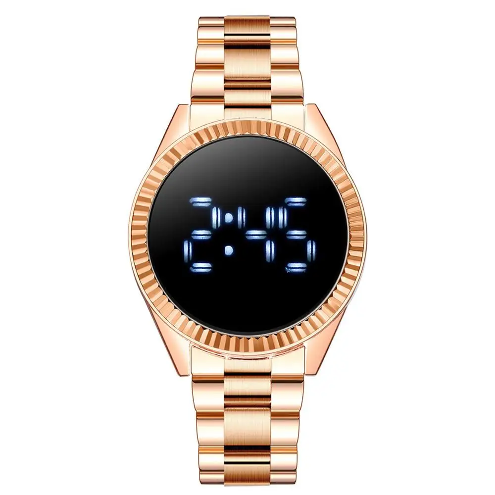 6003 Dropshipping Women Touch Screen LED Watches Stainless Steel Female Electronic Clock Digital Wristwatches, 4 color , can oem band and dial
6003 Dropshipping Women Touch Screen LED Watches Stainless Steel Female Electronic Clock Digital Wristwatches, 4 color , can oem band and dial