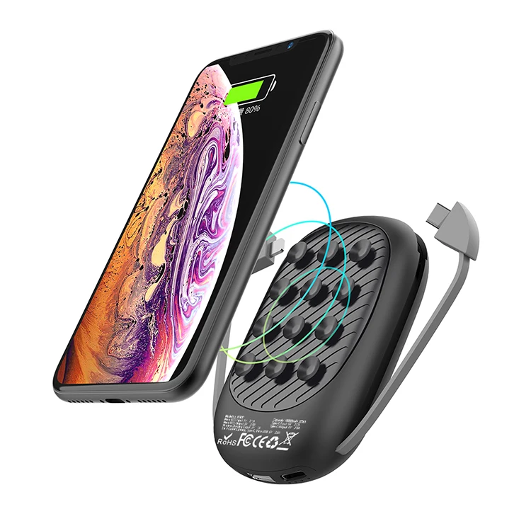 New QI Wireless Charger 10000 mAh Power Bank With Suction Cup and LED light Up Logo
New QI Wireless Charger 10000 mAh Power Bank With Suction Cup and LED light Up Logo