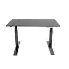 office and home or study use ergonomic electric dual-motor height adjustable lift sit stand black office desk