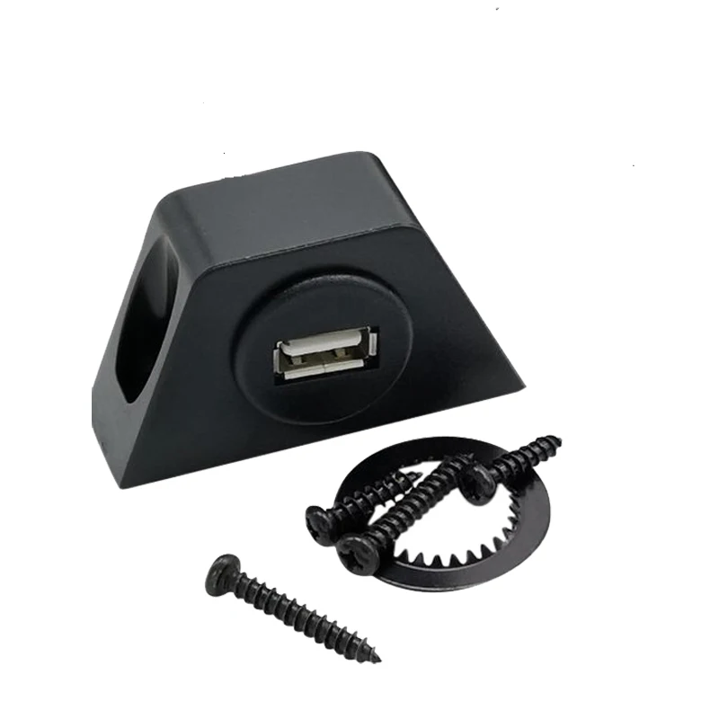 USB 2.0 Male to Female Flush Panel Mount Extension Cable for Car Truck Boat Motorcycle Dashboard, (Round Head) (6Feet/2m) - ANKUX.COM