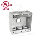 Two Gang Aluminum Waterproof Electrical Outlet Box