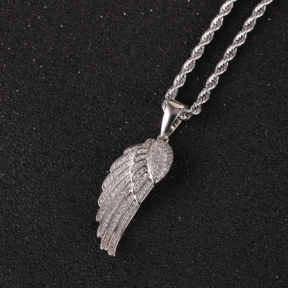 European And American Hip Hop Jewelry Angel Feather Wing Pendant Retro Jewelry Couple Wing Necklace For Women Men Delicate Gifts
European And American Hip Hop Jewelry Angel Feather Wing Pendant Retro Jewelry Couple Wing Necklace For Women Men Delicate Gifts