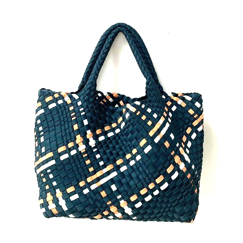 2021 new High quality handmade Factory Direct Wholesale handmade weaved bag neoprene tote bag, Green
2021 new High quality handmade Factory Direct Wholesale handmade weaved bag neoprene tote bag, Green