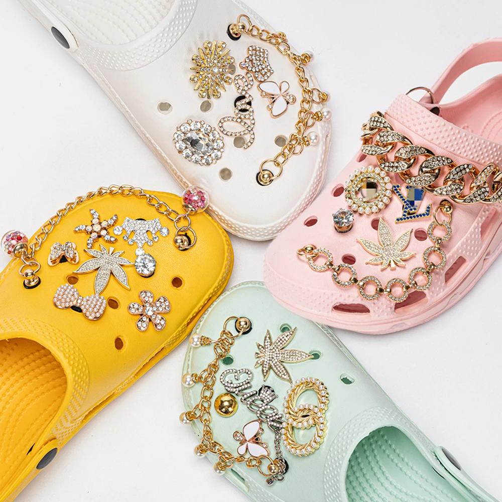 Hot sale Jewelry New Metal Design Charms Animal Spring Shoe Croc Charm For Clog Shoe Decoration charm chain Shoes accessories, Gold silver
Hot sale Jewelry New Metal Design Charms Animal Spring Shoe Croc Charm For Clog Shoe Decoration charm chain Shoes accessories, Gold silver