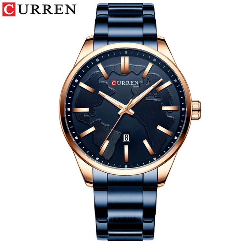 

CURREN 8366 Fashion Business Watches Men Creative Design Dial Quartz Watch Stainless Steel Band Wristwatch Relogio Masculino