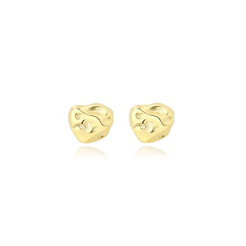 Fashion 2022 925 silver gold plated irregular round hammered statement studs earrings
Fashion 2022 925 silver gold plated irregular round hammered statement studs earrings