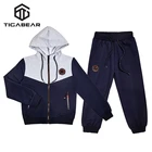 Children's clothing sports casual solid color long-sleeve zip clothes set