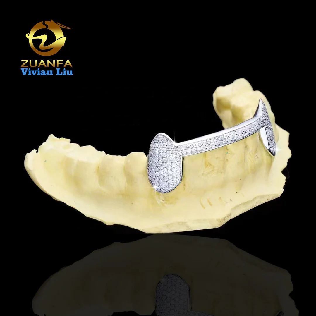 fashion jewelry luxury sterling silver grillz for teeth vvs moissanite iced out custom grillz
fashion jewelry luxury sterling silver grillz for teeth vvs moissanite iced out custom grillz