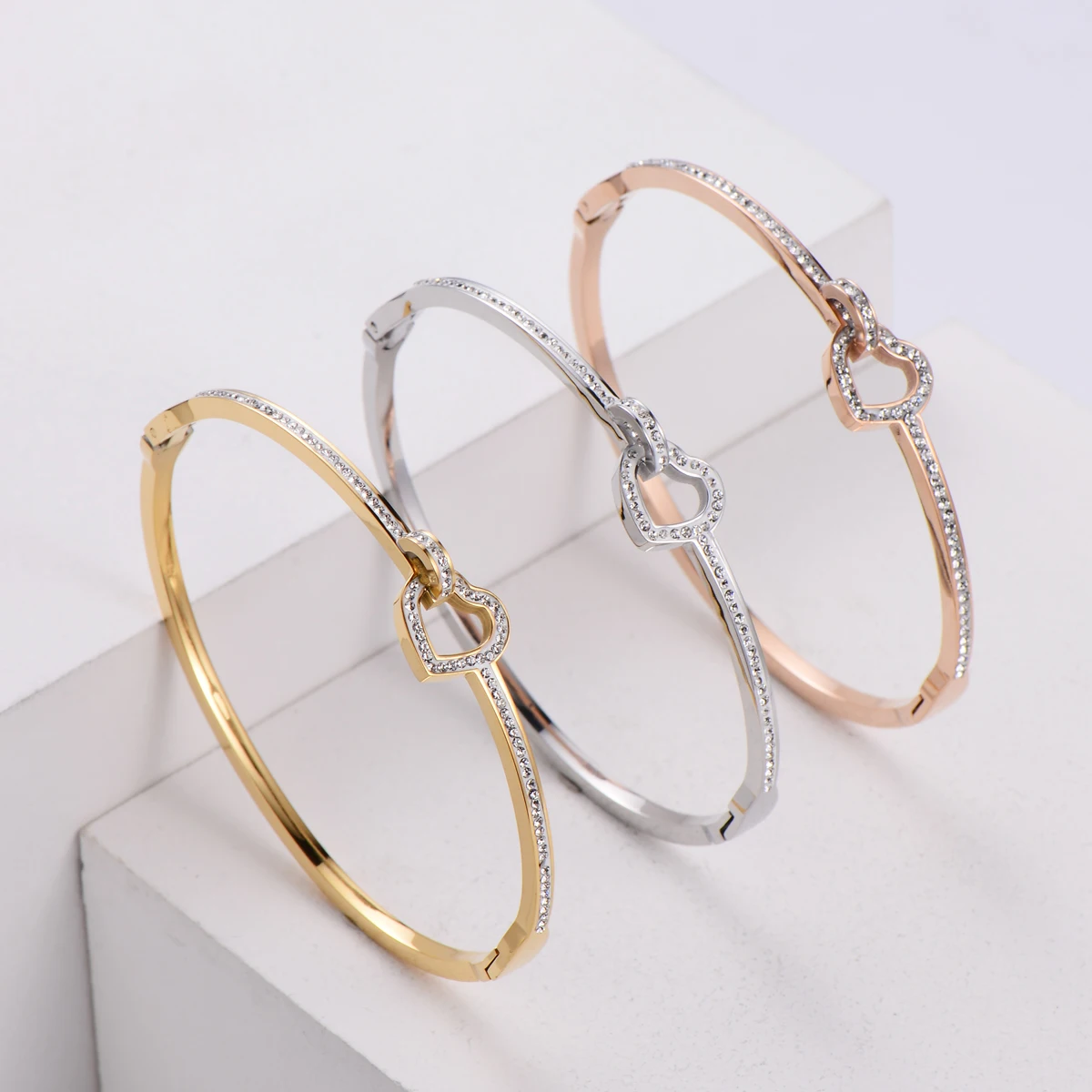 ORDRM pulseras del encanto heart 18k bangle bracelets custom bracelet bangle gold plated women designers bracelet women, Rose gold,gold,silver
ORDRM pulseras del encanto heart 18k bangle bracelets custom bracelet bangle gold plated women designers bracelet women, Rose gold,gold,silver