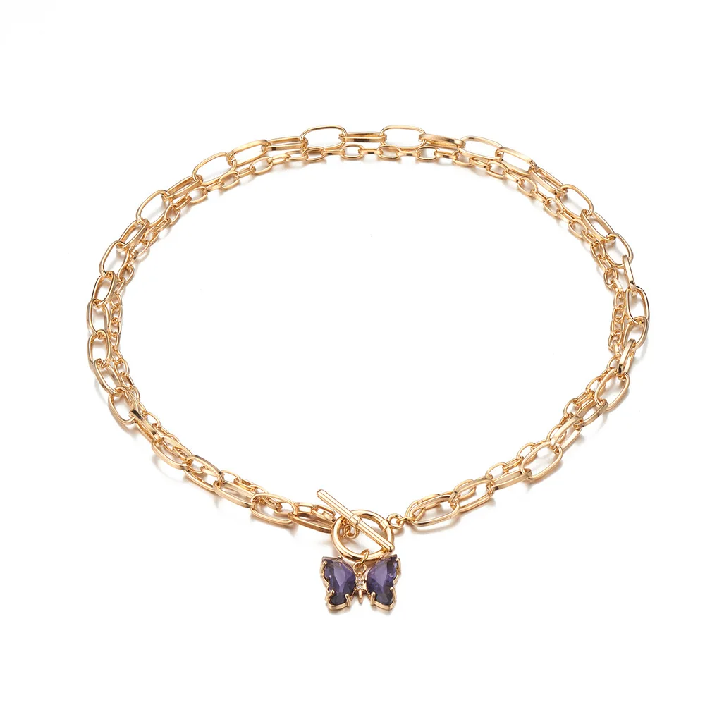 New Arrival Double-Layer Butterfly Pendant Necklace Butterfly Jewelry for Women, Picture shows
New Arrival Double-Layer Butterfly Pendant Necklace Butterfly Jewelry for Women, Picture shows