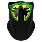 Hot Sale Stype Sound Activated Glowing Rave Party EL Panel Mask for Halloween Christmas Cosplay