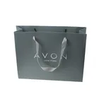 Wholesale High Quality Factory Price Iron Silver Eco-Friendly Packing Paper Gift Bag with Ribbon Handle