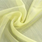 Voile plain dyed 100% poly new cheap woven curtain and fabric
