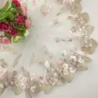 18cm wide interior decoration high grade wedding dress car Barbie doll lace gold leaf mesh embroidery lace