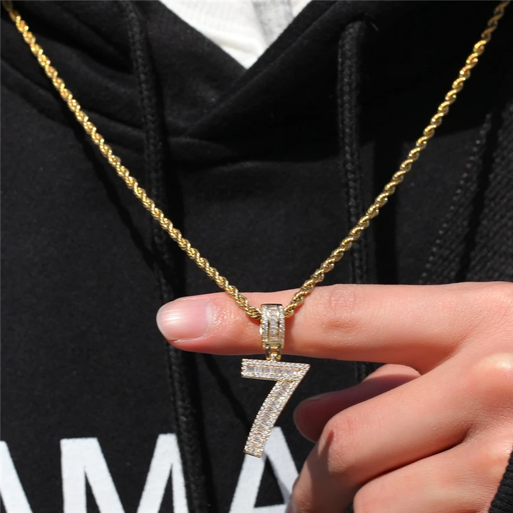 Hip Hop Stainless Steel Chain 18k Gold Plated Arabic Number Pendant Iced Out Men Women CZ Diamond Necklace, Gold/silver
Hip Hop Stainless Steel Chain 18k Gold Plated Arabic Number Pendant Iced Out Men Women CZ Diamond Necklace, Gold/silver
