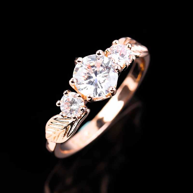 Dubai 24k Gold Plated Moissanite Diamond Three Stones Leaf Wedding Bridal Ring Jewelry
Dubai 24k Gold Plated Moissanite Diamond Three Stones Leaf Wedding Bridal Ring Jewelry