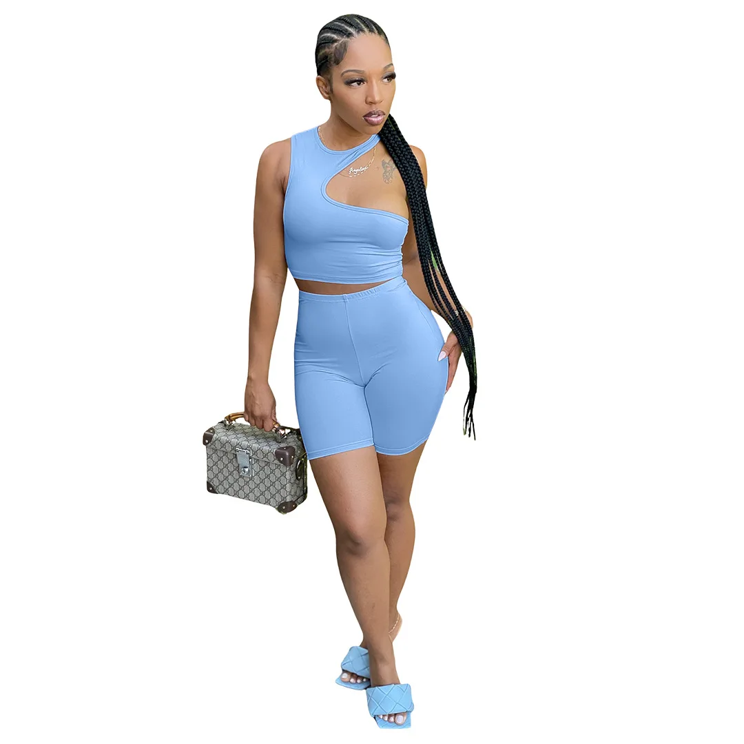 2022 new Summer women 2 piece set Fashion Solid Color Hollow Solid casual Suit womens summer sets
2022 new Summer women 2 piece set Fashion Solid Color Hollow Solid casual Suit womens summer sets