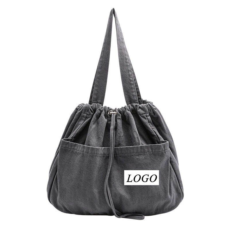Customized simple drawstring handbag leisure messenger bag large capacity canvas shoulder bag fashion gray shoulder bag, Black, beige, gray
Customized simple drawstring handbag leisure messenger bag large capacity canvas shoulder bag fashion gray shoulder bag, Black, beige, gray