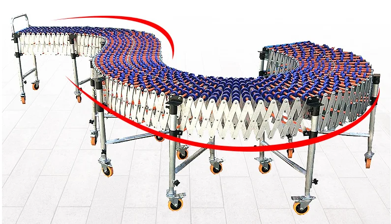  Steel gravity skate wheel telescopic roller conveyor .png