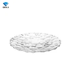 306mm 12inch Luxury Transparent Round Diner Charger Wedding Glass Plates