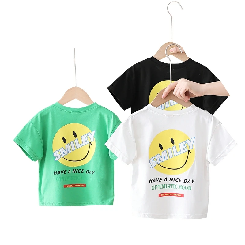 Summer little girl short-sleeved T-shirt color matching printing children's short-sleeved T-shirt children's tops wholesale
Summer little girl short-sleeved T-shirt color matching printing children's short-sleeved T-shirt children's tops wholesale